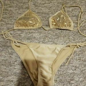 Gold bikini